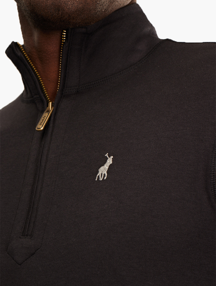 MyRunway | Shop Polo Black 1/4 Zip Long Sleeve Sweater for Men